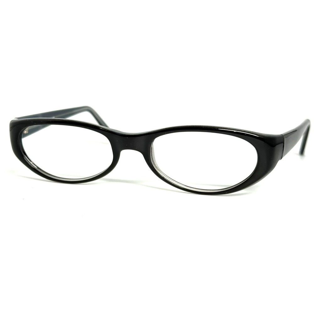 Anne Klein 3021 Black Oval Eyeglasses Frames Italy 52-18-130 K5122/19